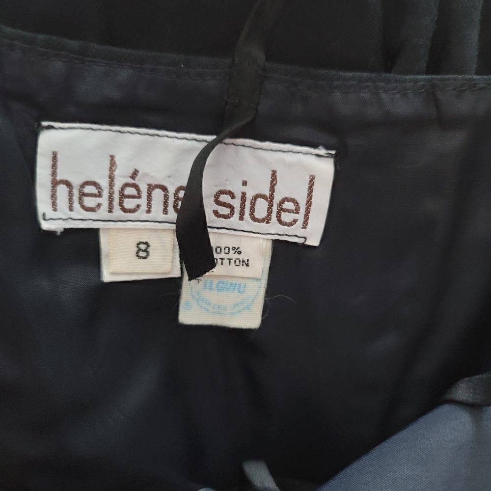 Vintage 80s Helene Sidel black asymmetrical ruffle dress - Picture 7 of 7